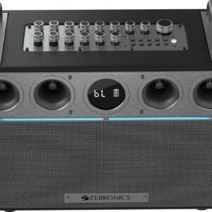 ZEBRONICS StudioXOne (TSPK 102), BTv5.3, 8h playback, Guitar Control, OTG Live Stream 240 W Bluetooth Home Audio Speaker  (Black, Stereo Channel)